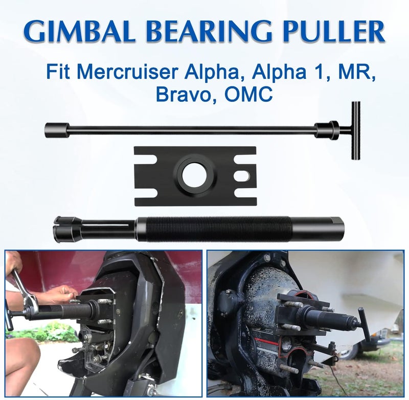 Binazon Gimbal Bearing Puller, Gimbal Bearing Remover Tool Fit Mercruiser Alpha, Alpha 1, MR, Bravo, OMC -Engine Alignment Special Tool for Heavy Duty Bearing Pulle - Image 4